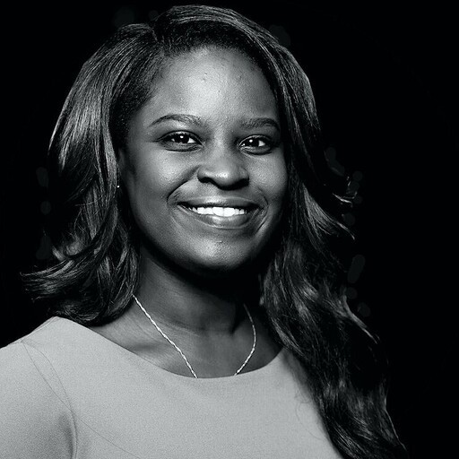 Sade Ayinde smiling